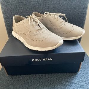 Women’s Cole Haan ZeroGran Oxford Sneaker Gray / Grey Suede 6.5 Comfy